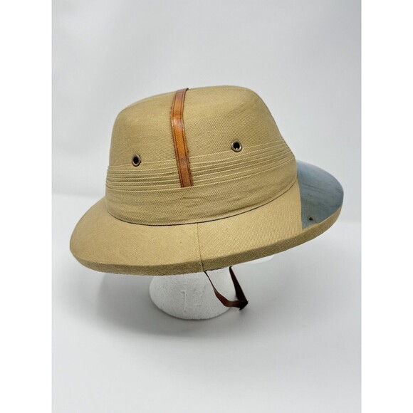 Safari Jungle Hat Helmet Made In India Size 6 7/8 Unisex Jumanji NWOT Costume - Picture 4 of 7
